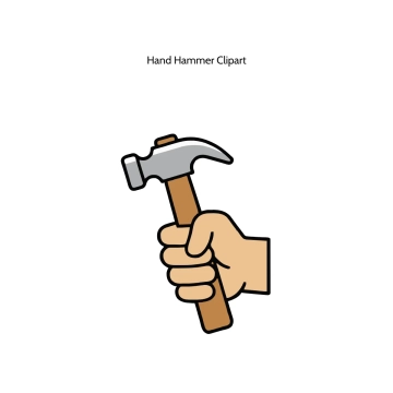 Free Hand Hammer Vector Clipart (PNG, SVG) to Edit Online
