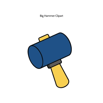 Free Big Hammer Vector Clipart (PNG, SVG) to Edit Online