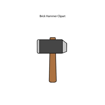 Free Brick Hammer Vector Clipart (PNG, SVG) to Edit Online