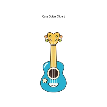 Free Cute Guitar Vector Clipart (PNG, SVG) to Edit Online