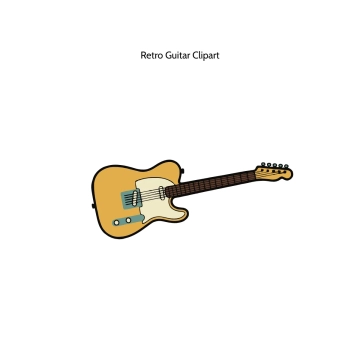 Free Retro Guitar Vector Clipart (PNG, SVG) to Edit Online