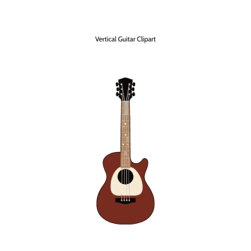 Free Vertical Guitar Vector Clipart (PNG, SVG) to Edit Online
