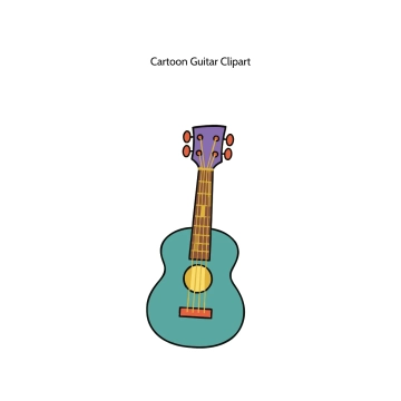 Free Cartoon Guitar Vector Clipart (PNG, SVG) to Edit Online