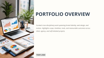 Free Creative Professional Portfolio Deck to Edit Online