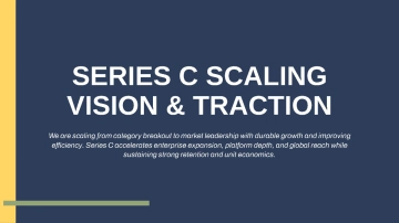 Free Series C Scaling Investor Pitch Deck to Edit Online