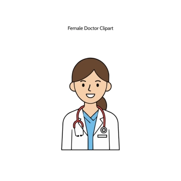 Free Female Doctor Vector Clipart (PNG, SVG) to Edit Online