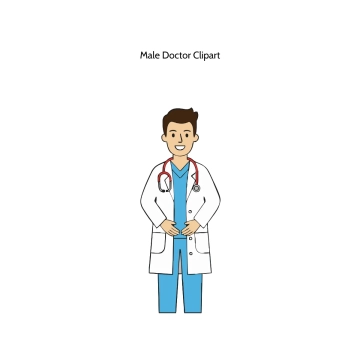 Free Male Doctor Vector Clipart (PNG, SVG) to Edit Online