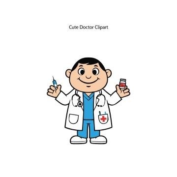 Free Cute Doctor Vector Clipart (PNG, SVG) to Edit Online