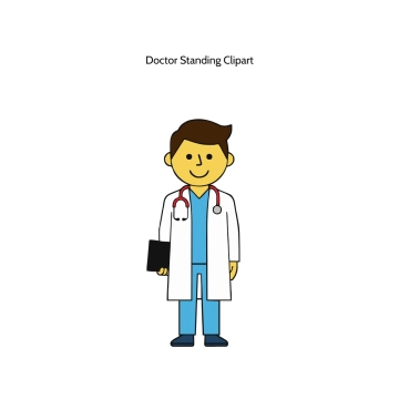 Free Doctor Standing Vector Clipart (PNG, SVG) to Edit Online