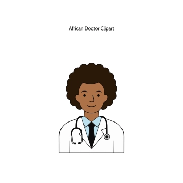 Free African Doctor Vector Clipart (PNG, SVG) to Edit Online
