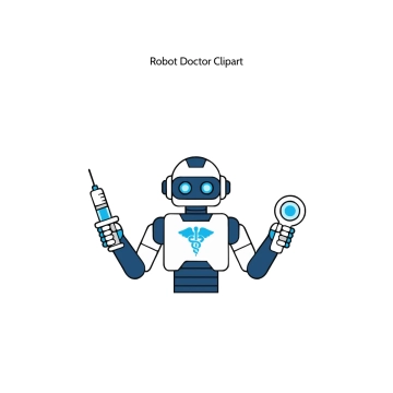 Free Robot Doctor Vector Clipart (PNG, SVG) to Edit Online
