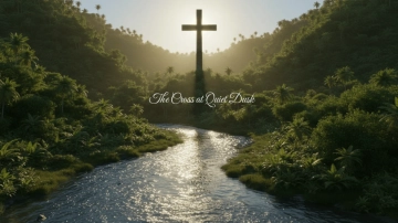 Free Cross Silhouette Good Friday Background Template to Edit Online