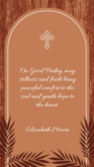 Free Peaceful Good Friday Quotes Template to Edit Online
