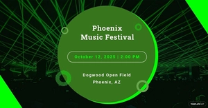 Free Music Event Facebook Ad Template to Edit Online