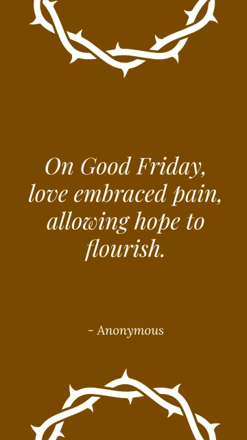 Free Holy Friday Quote Template to Edit Online