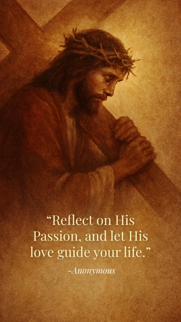 Free Passion of Christ Quote Template to Edit Online