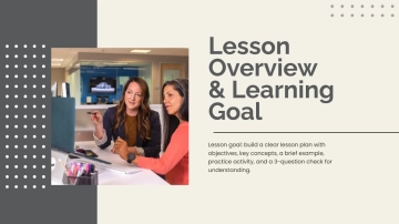 Free Educational Lesson Presentation Template to Edit Online