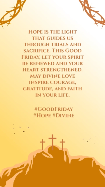 Free Divine Hope Good Friday Quote Template to Edit Online
