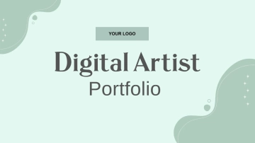 Free Digital Artist Portfolio Template to Edit Online