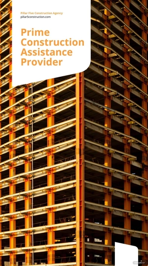 Free Construction Agency Whatsapp Post Template to Edit Online