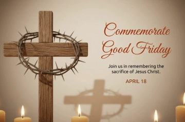 Free Religious Good Friday Banner Template to Edit Online