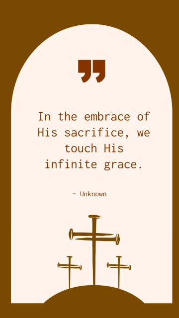 Free Holy Reflection Good Friday Quote Template to Edit Online