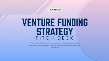 Free Venture Funding Strategy Pitch Deck to Edit Online