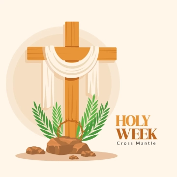 Free Cross Mantle Holy Week Clip Art Templates to Edit Online