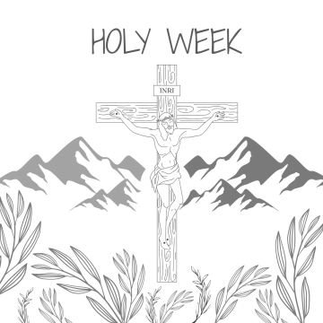 Free Holy Week Outline Clip Art Templates to Edit Online
