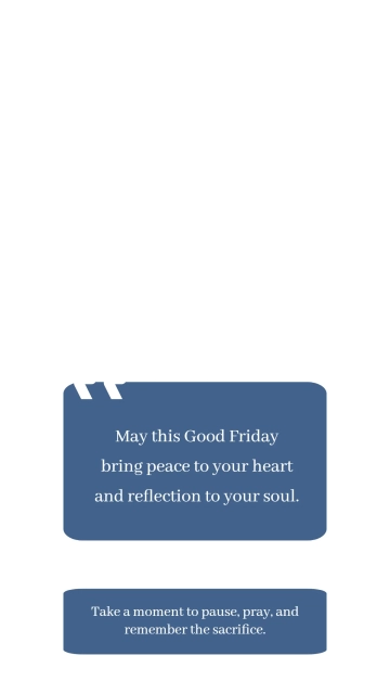 Free Tranquil Good Friday Animated Quote Template to Edit Online