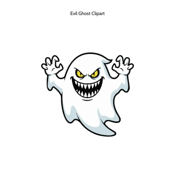 Free Evil Ghost Vector Clipart (PNG, SVG) to Edit Online