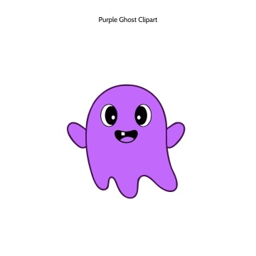 Free Purple Ghost Vector Clipart (PNG, SVG) to Edit Online