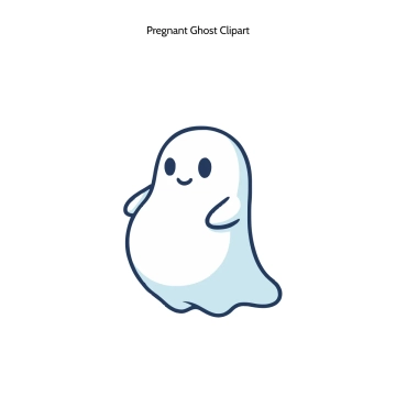 Free Pregnant Ghost Vector Clipart (PNG, SVG) to Edit Online