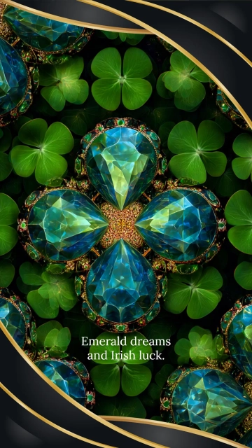 Free St. Patrick's Day Luxury Wallpaper Template to Edit Online