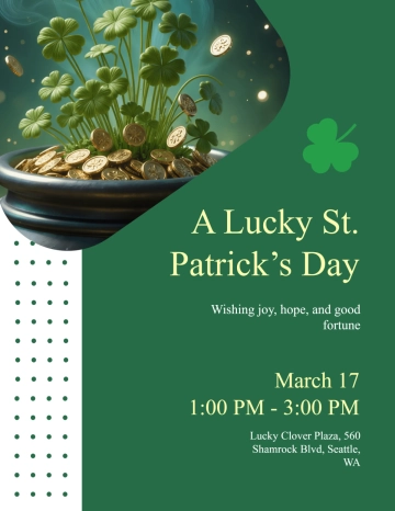 Free Lucky St. Patrick’s Day Flyer Template to Edit Online