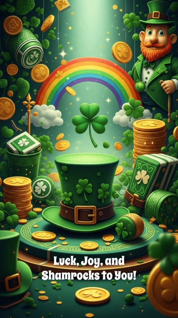 Free Artistic St. Patrick’s Day Wallpaper Template to Edit Online