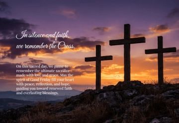 Free Beautiful Good Friday Card Template to Edit Online