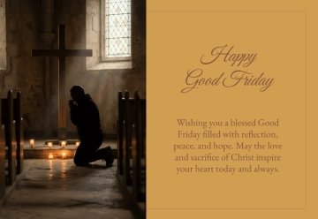 Free Online Greeting Good Friday Card Template to Edit Online