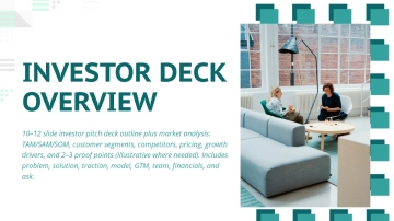 Free Market Analysis & Investor Pitch Deck to Edit Online