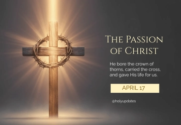 Free Passion of Christ Card Template to Edit Online