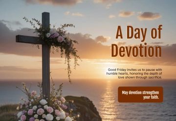 Free Devotional Good Friday Card Template to Edit Online