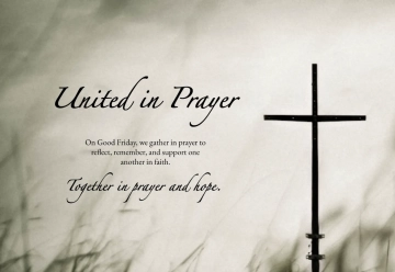 Free Evening Prayer Good Friday Card Template to Edit Online