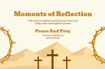 Free Quiet Reflection Good Friday Banner Template to Edit Online