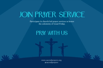 Free Good Friday Prayer Service Banner Template to Edit Online