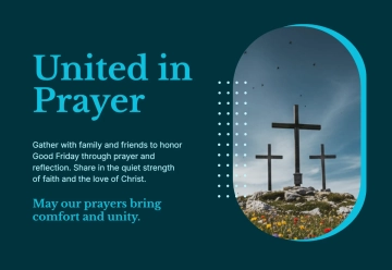 Free Prayer Gathering Good Friday Card Template to Edit Online