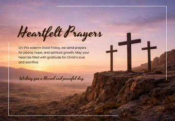Free Prayerful Wishes Good Friday Card Template to Edit Online