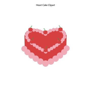 Free Heart Cake Symbol Vector Clipart (PNG, SVG) to Edit Online