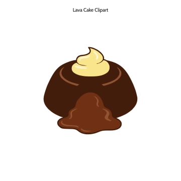 Free Lava Cake Vector Clipart (PNG, SVG) to Edit Online