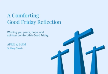 Free Comforting Good Friday Card Template to Edit Online