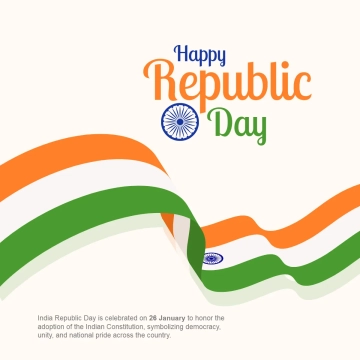 Free Simple India Republic Day Clip Art Templates to Edit Online